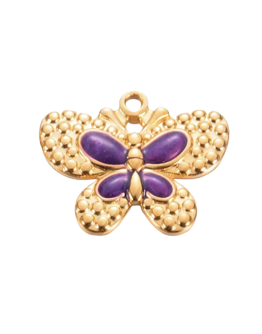Butterfly Charm Purple