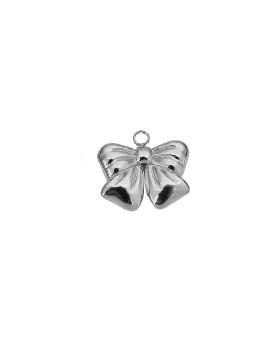 Bow Charm Silver