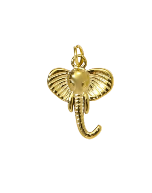 Elephant Charm Gold