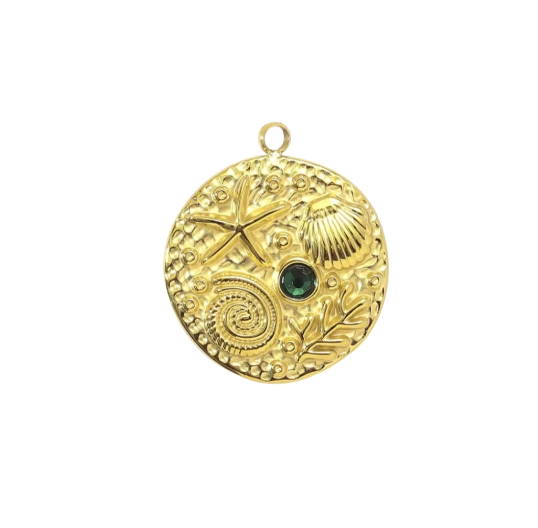 Ocean Pendant Gold