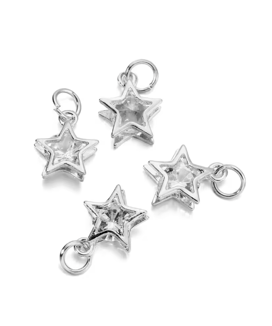 Star Charms Silver