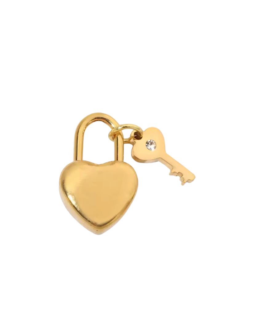 Heart Locket Charm Gold