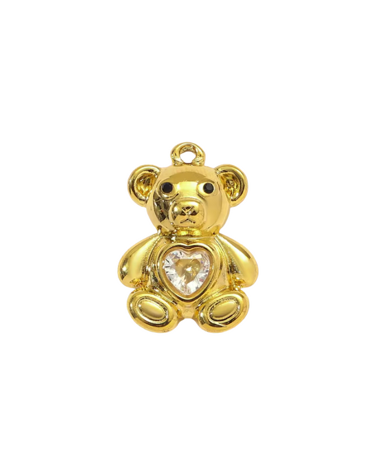 Diamante Teddy Bear Gold