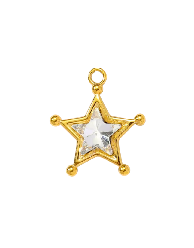 Diamond star charm