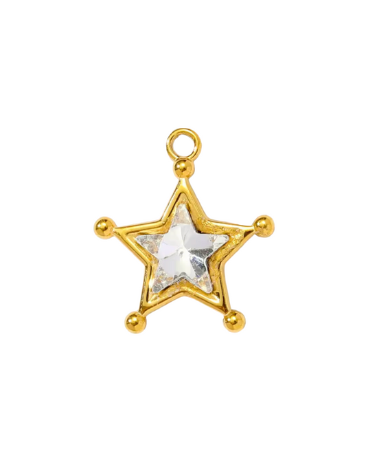 Diamond star charm