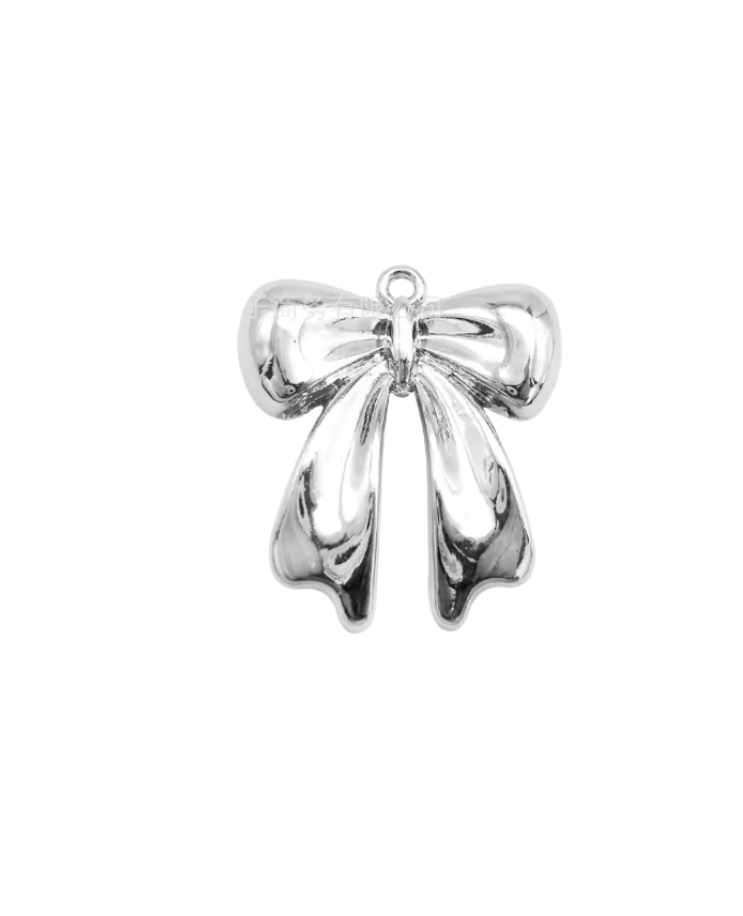 Bow Charm Silver