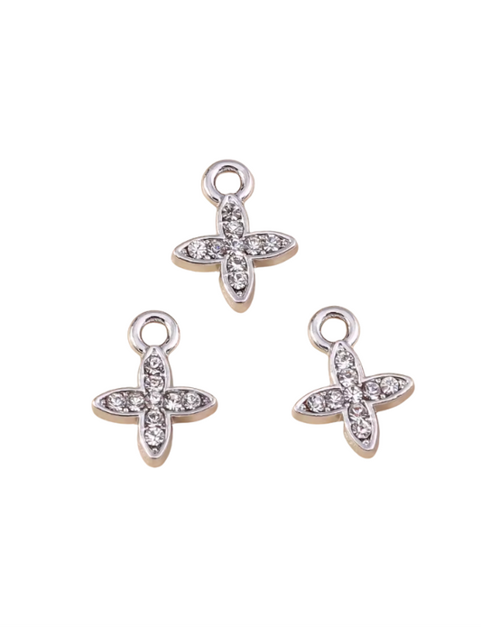 Diamante Star Charm Silver