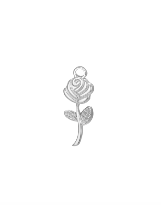 Rose Charm Silver