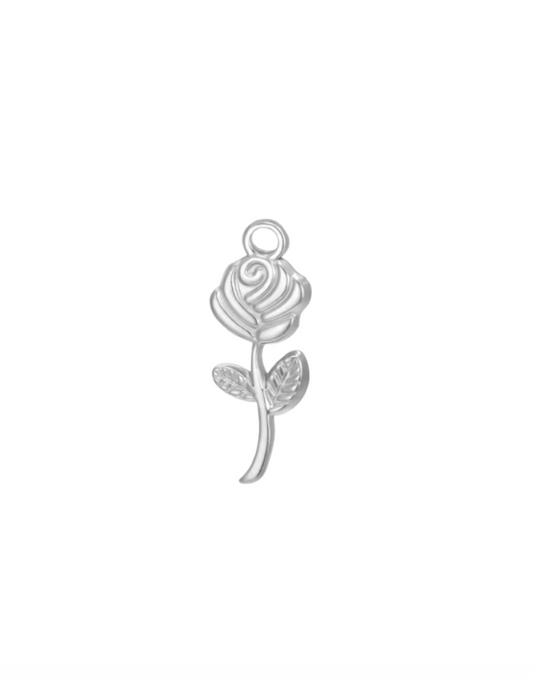 Rose Charm Silver