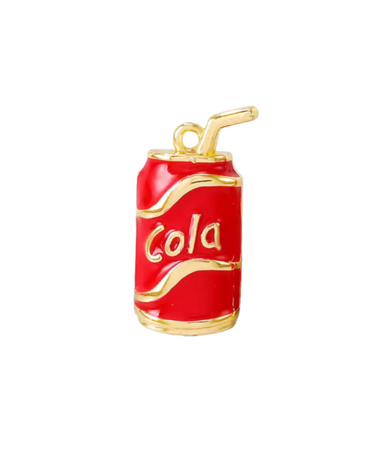Drink Charm Gold & Red