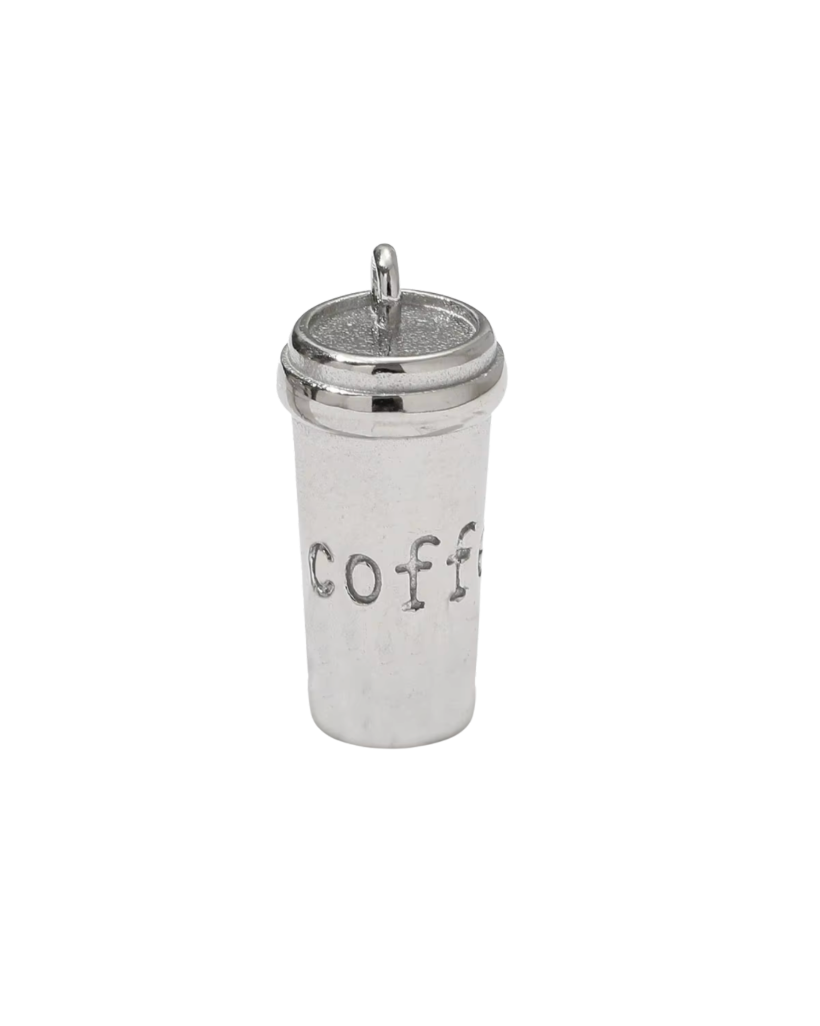 Coffee Charm Silver