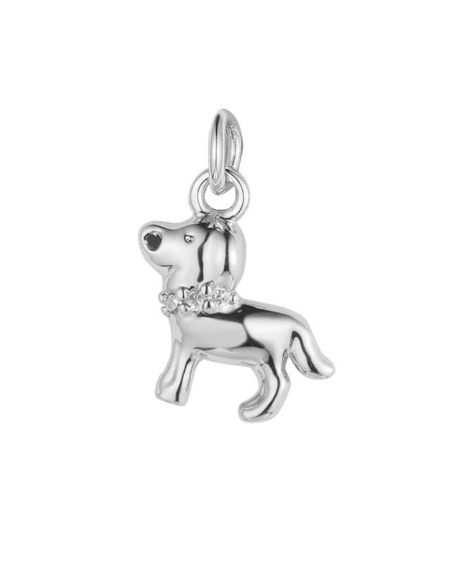 Dog Charm Silver