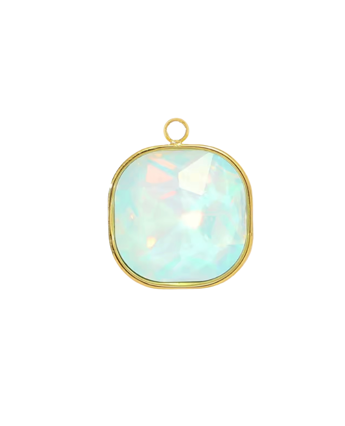 Gem Charm Gold & Blue