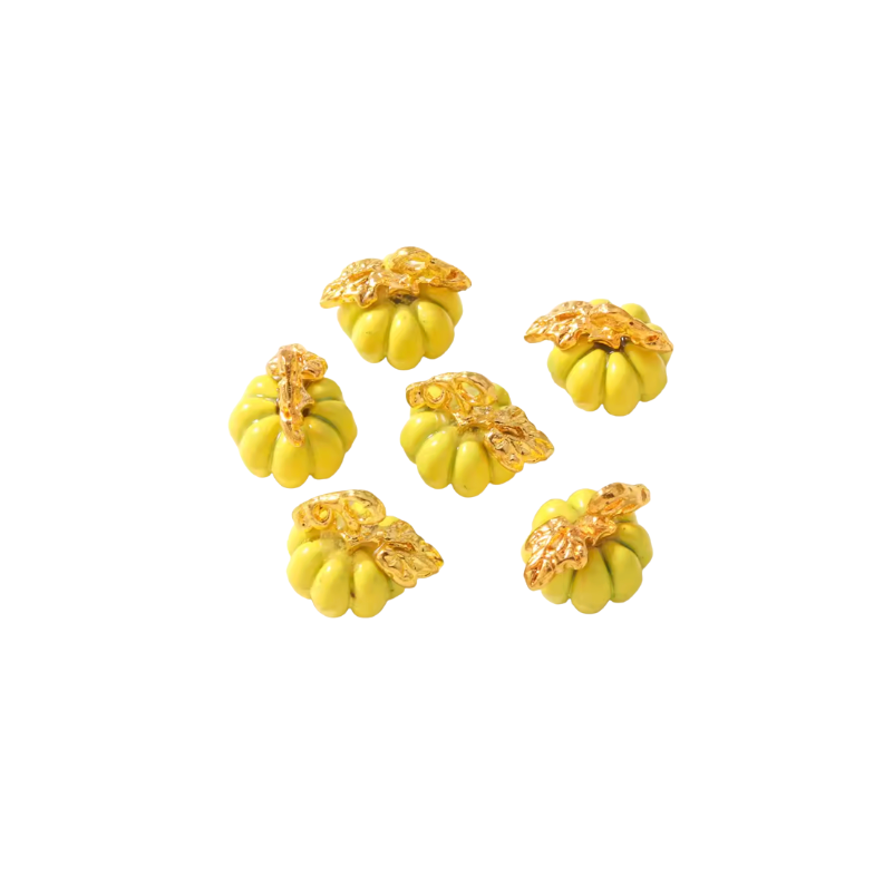 Yellow Pumpkin Charm