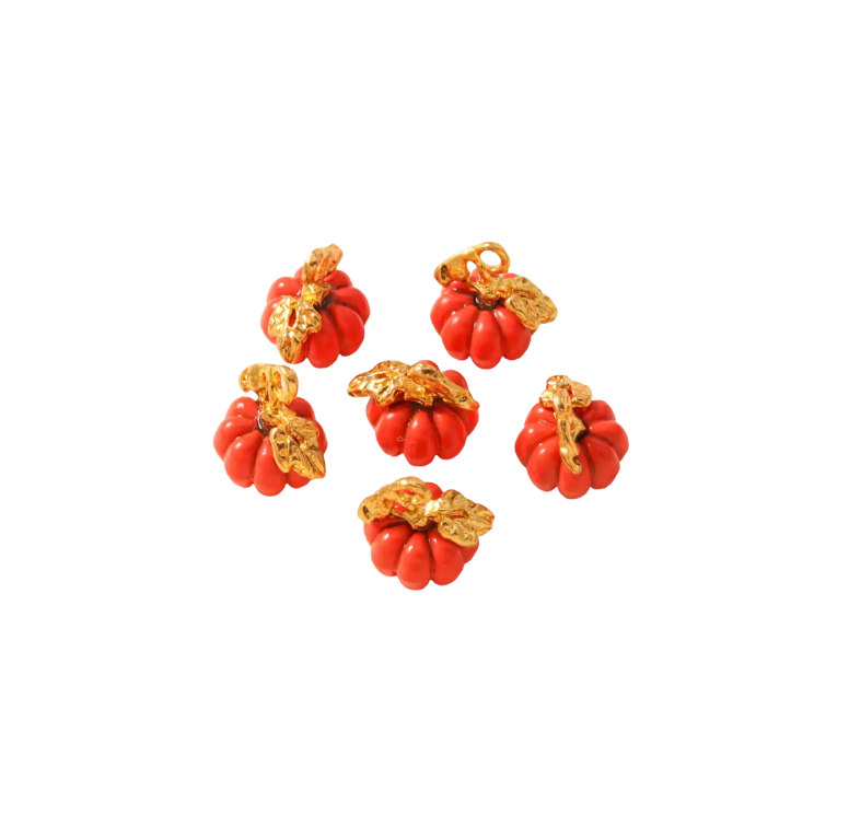 Orange Pumpkin Charm