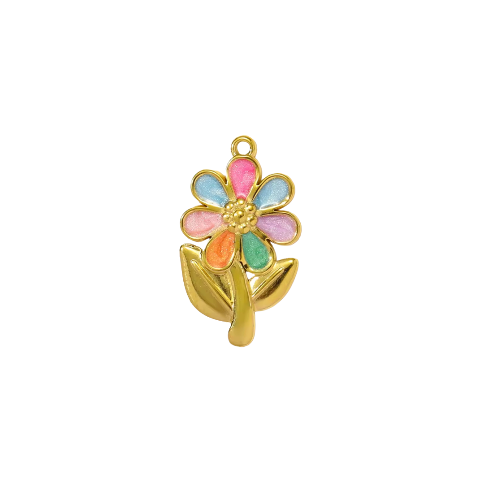 Colourful Flower Charm