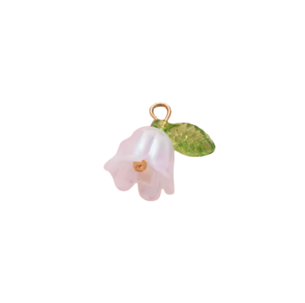 White Flower Charm