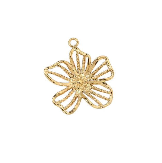 Flower Charm Gold