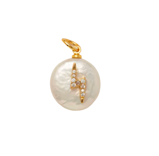 Pearl & Lightning Charm