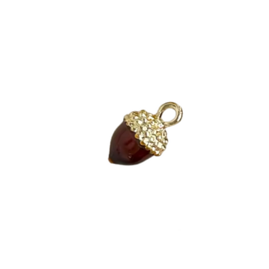 Acorn Charm Dark Brown