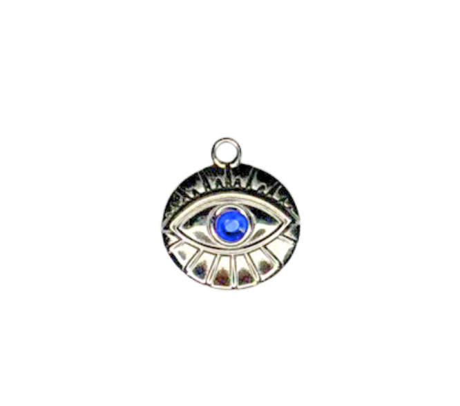 Evil Eye Silver & Blue