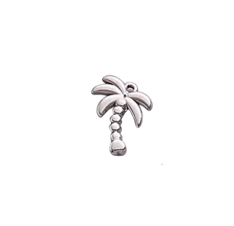 Palm Tree Charm Silver