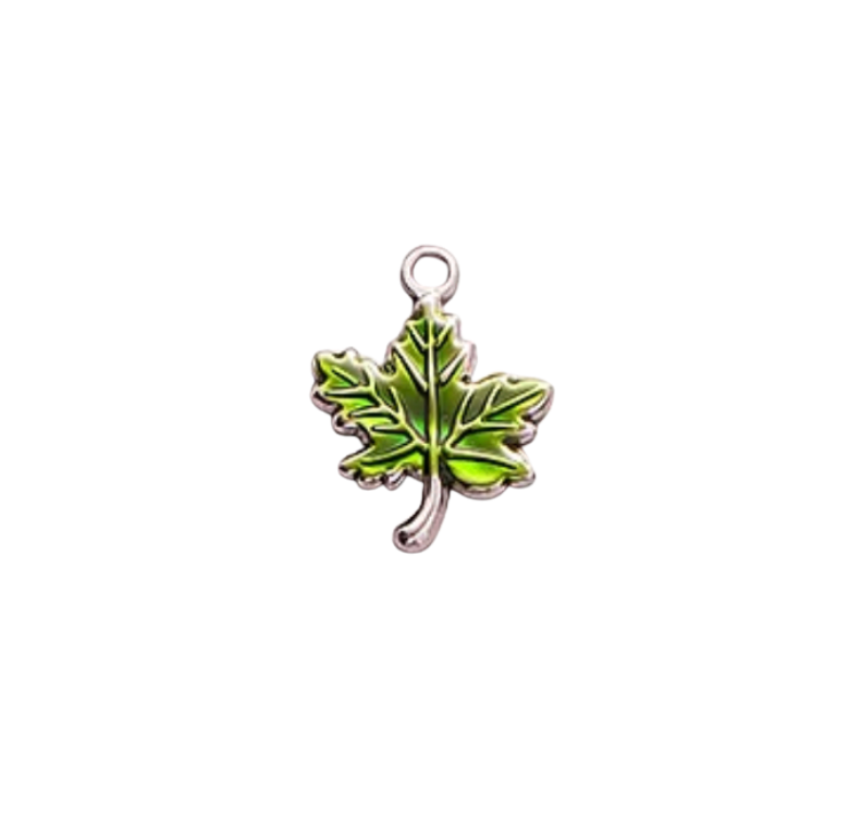 Autumn Leaf Silver & Green