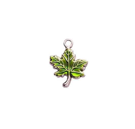 Autumn Leaf Silver & Green