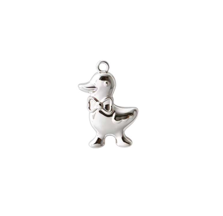 Duck Charm Silver