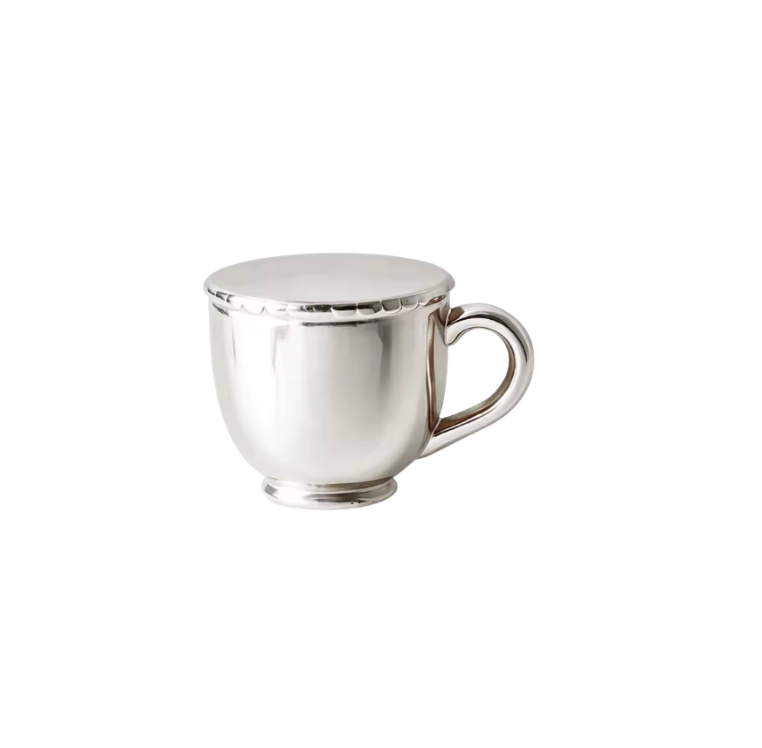 Tea Cup Charm Silver