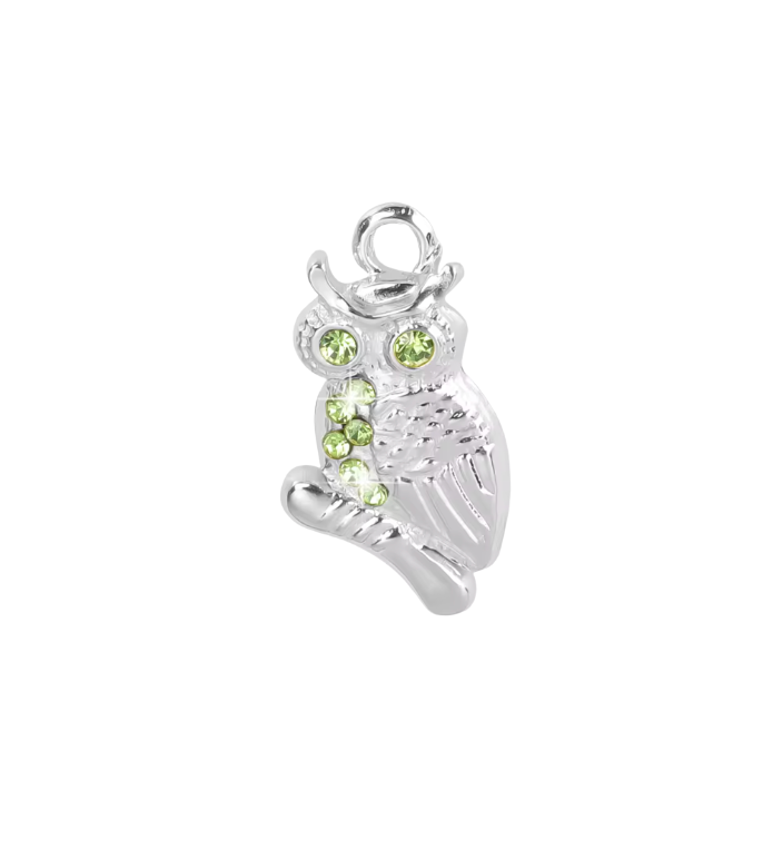 Owl Charm Silver
