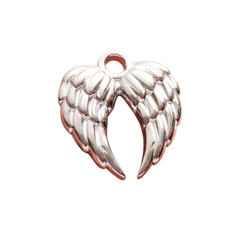 Angel Wings Charm Silver