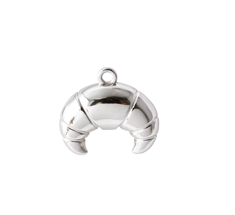 Croissant Charm Silver