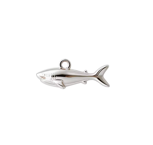 Shark Charm Silver