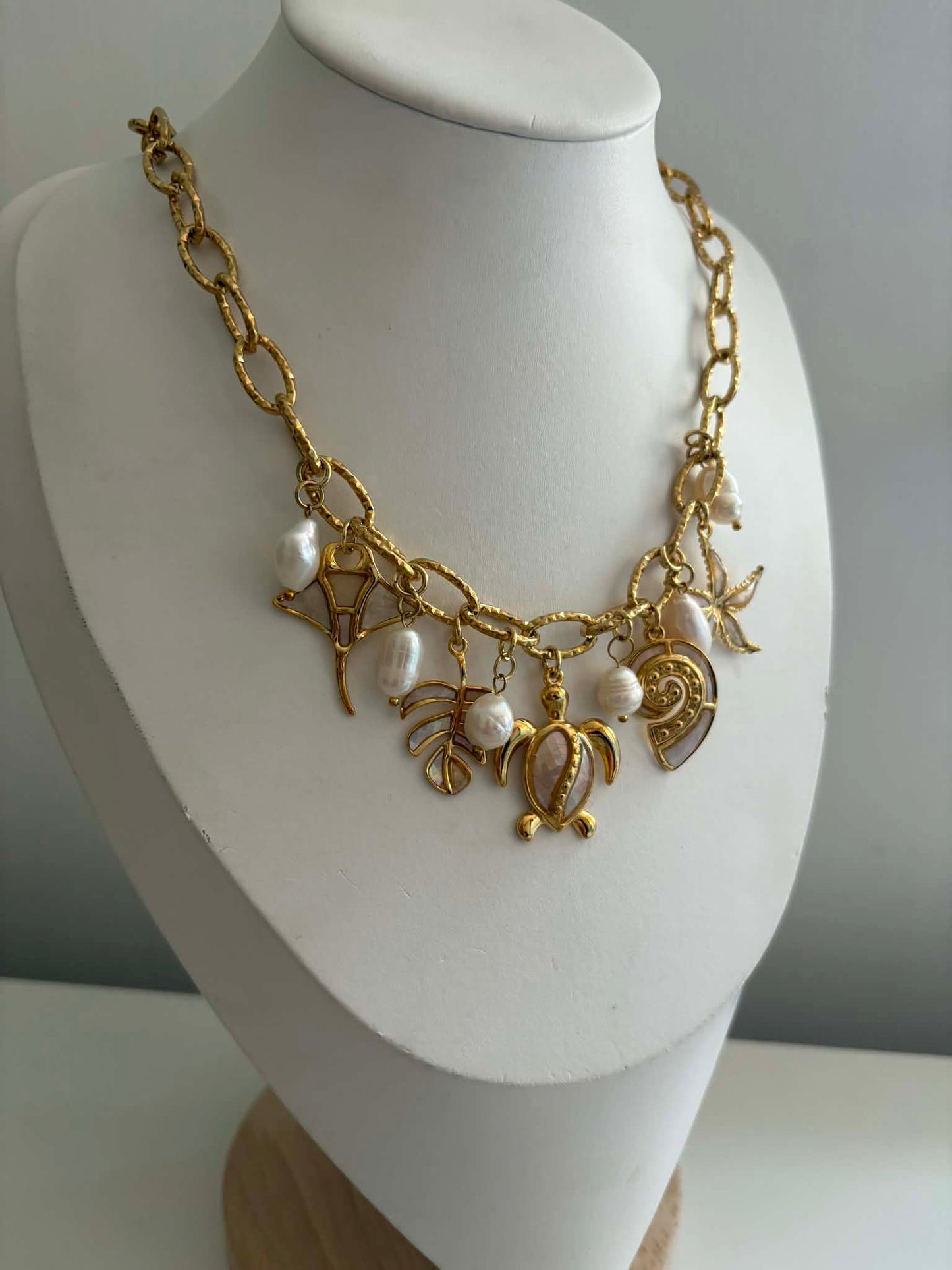 Coco Luna - Ocean Charm Necklace - Mother Of Pearl