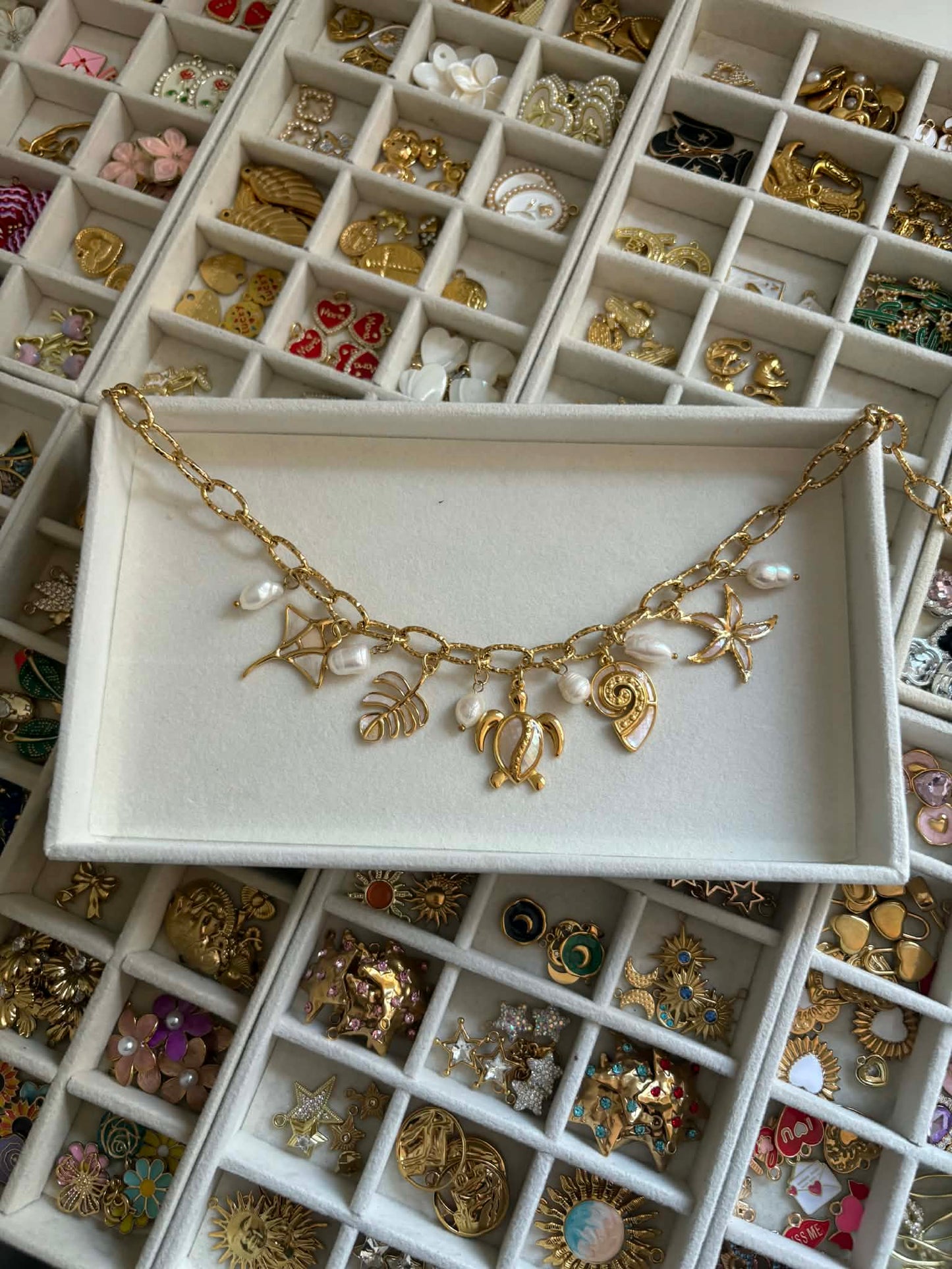 Coco Luna - Ocean Charm Necklace - Mother Of Pearl