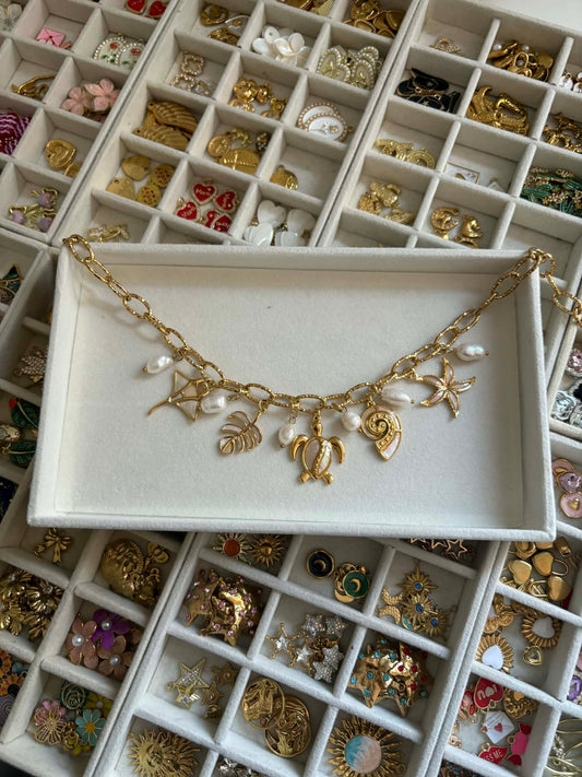 Coco Luna - Ocean Charm Necklace - Mother Of Pearl