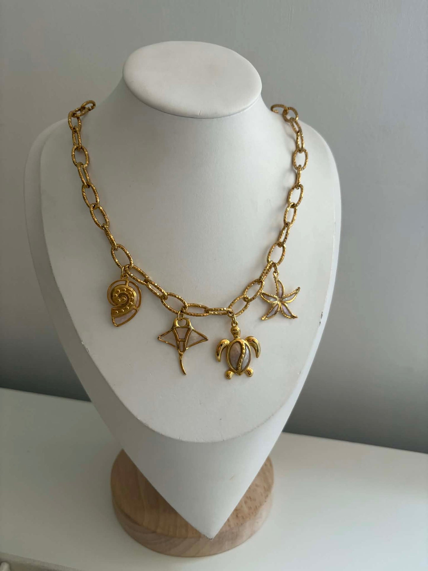 Coco Luna - Ocean Life Charm Necklace Mother Of Pearl