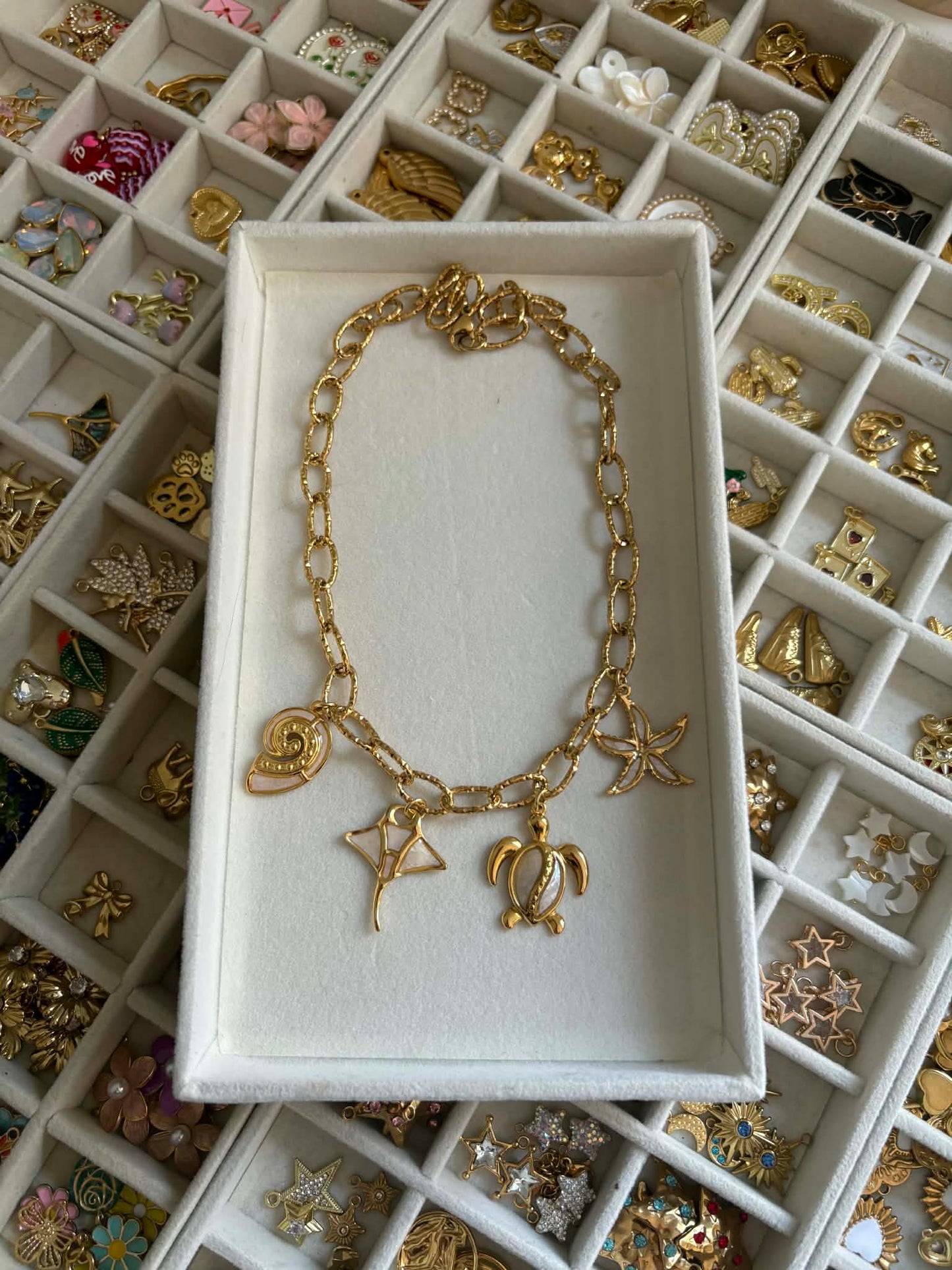 Coco Luna - Ocean Life Charm Necklace Mother Of Pearl