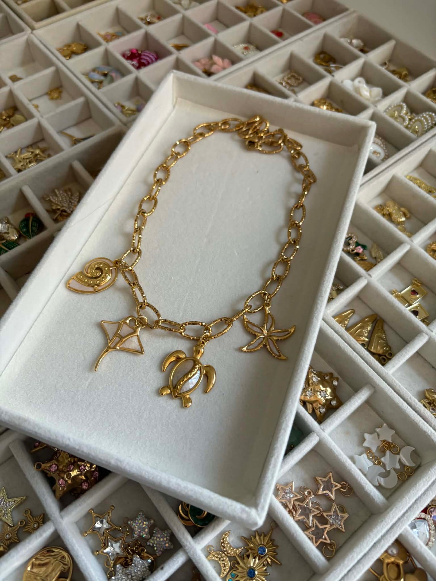 Coco Luna - Ocean Life Charm Necklace Mother Of Pearl