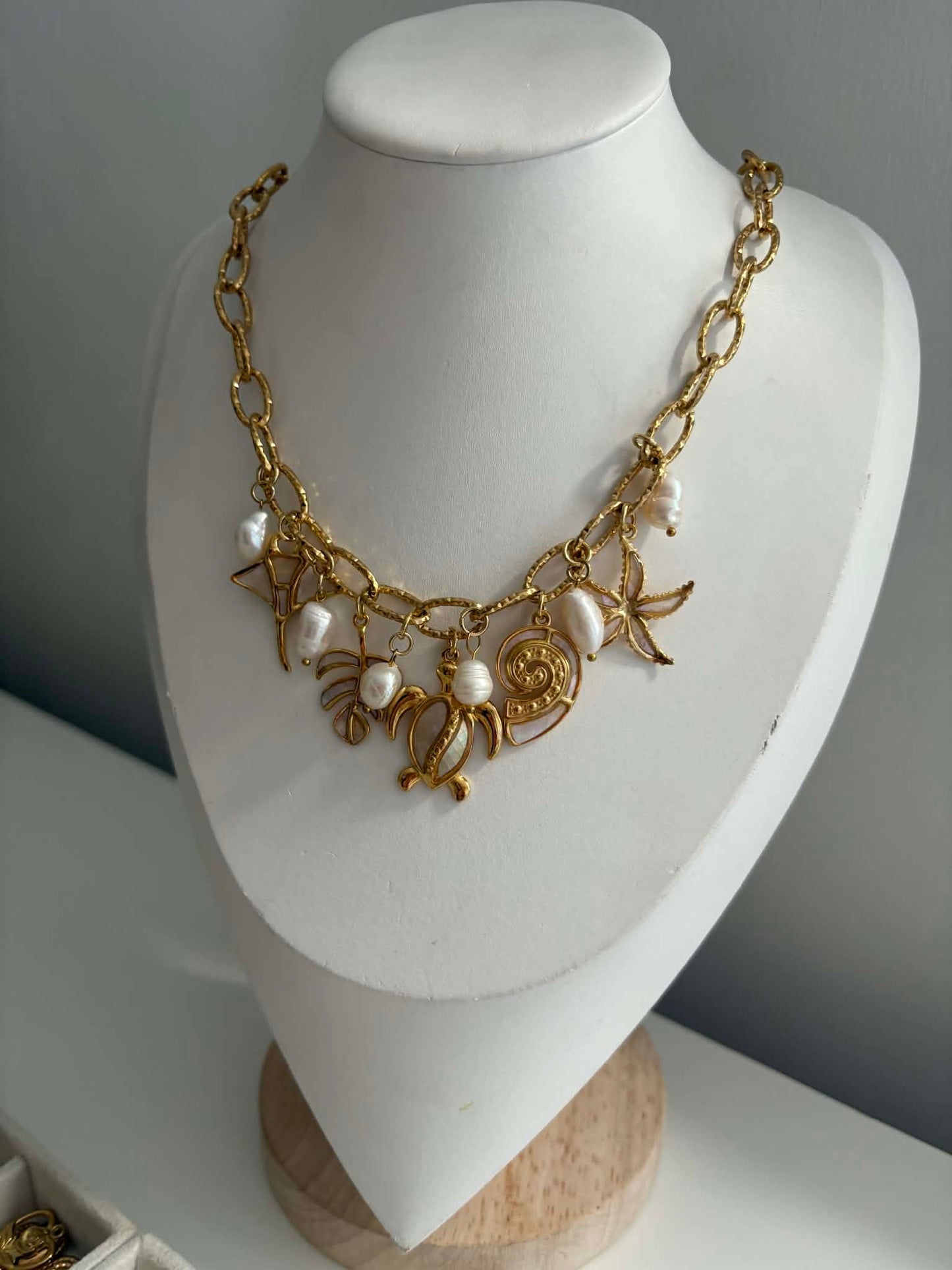 Coco Luna - Ocean Charm Necklace - Mother Of Pearl