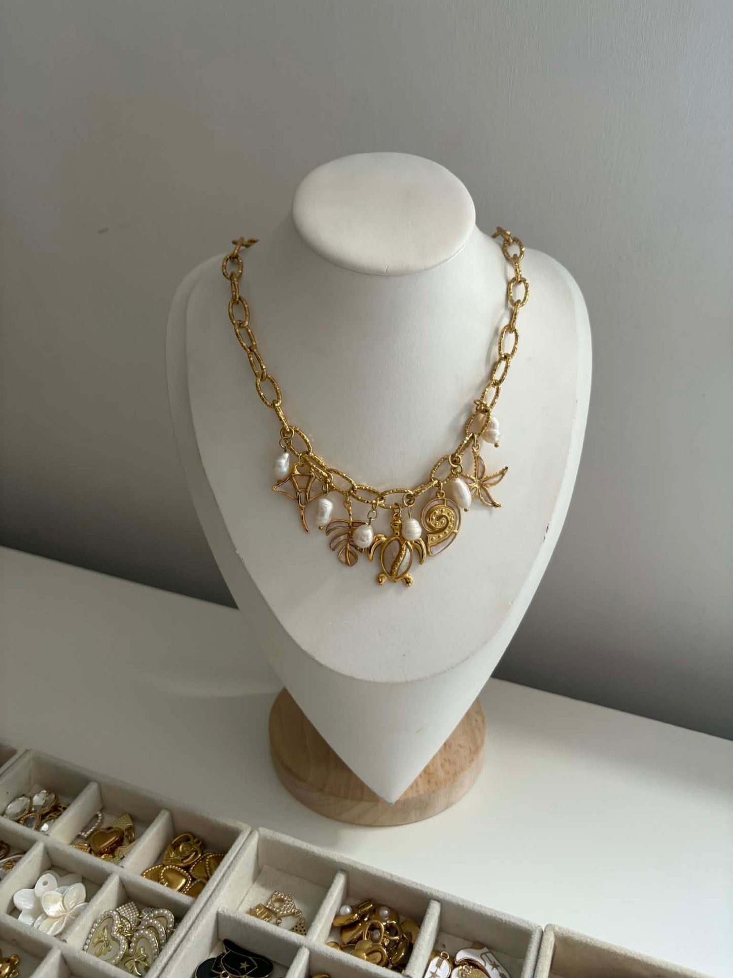 Coco Luna - Ocean Charm Necklace - Mother Of Pearl