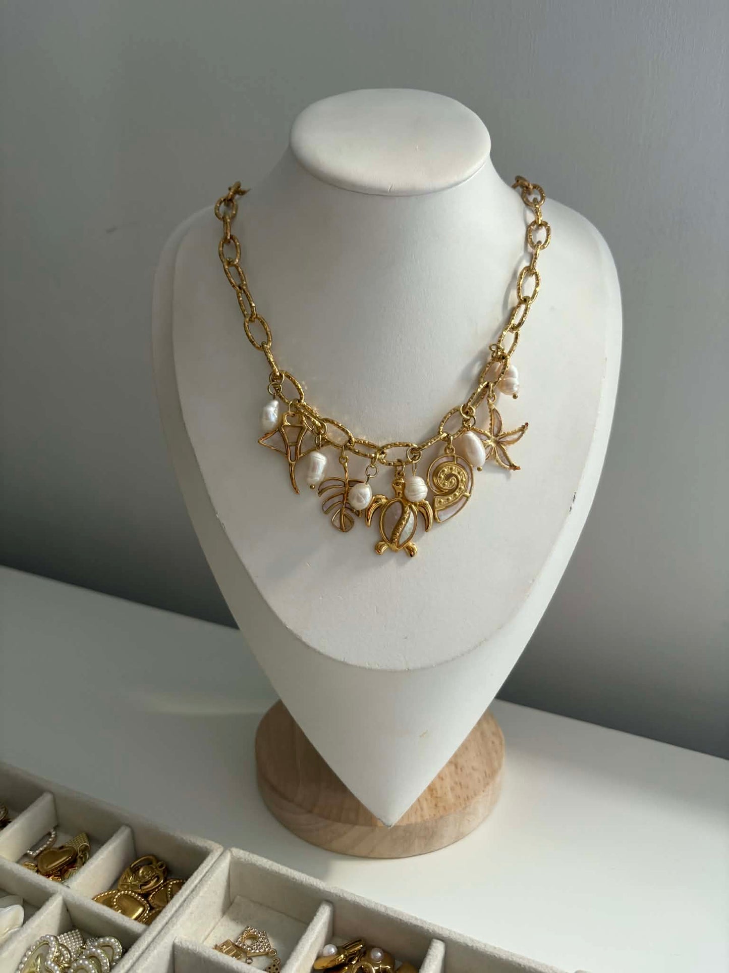 Coco Luna - Ocean Charm Necklace - Mother Of Pearl