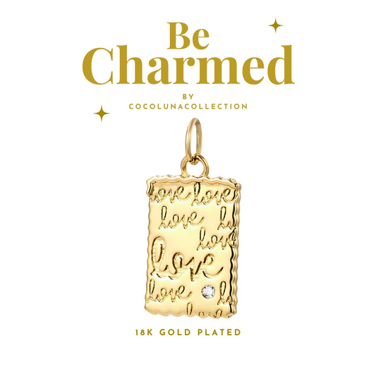 Gold Love Pendant | Charms