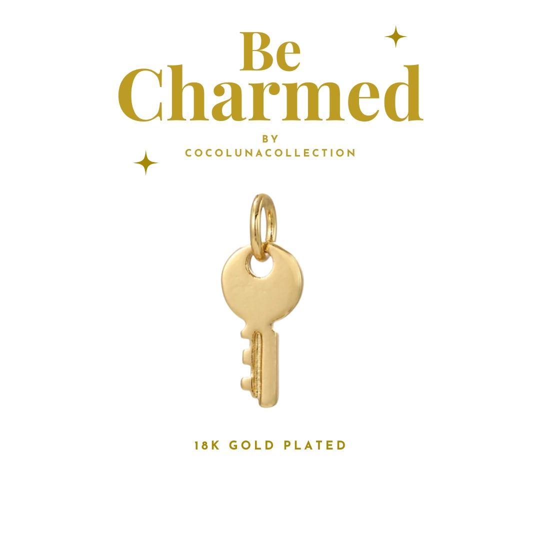 Gold Small Key | Charms